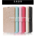 Cheapest Colorful Silk Wallet Flip case for Mobile phone Samsung Note4
